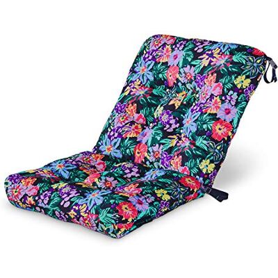 Classic Accessories Vera Bradley Coussin de chaise de patio résistant à l'eau, 53,3 x 48,3 x 57,1 x 12,7 cm, motif fleurs joyeuses Classic Accessories Vera Bradley Coussin de chaise de patio résistant à l'eau, 53,3 x 48,3 x 57,1 x 12,7 cm, motif fleurs joyeuses