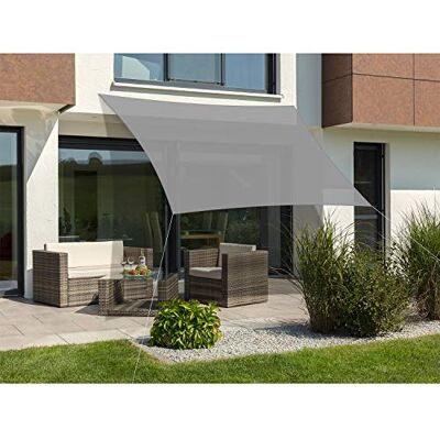 Schneider Voile d'ombrage Tenerife Gris argenté 360 x 360 cm carré 232-14 Tissu HDPE 2,3 kg Schneider Voile d'ombrage Tenerife Gris argenté 360 x 360 cm carré 232-14 Tissu HDPE 2,3 kg