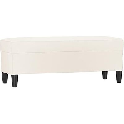 vidaXL Banc Ottoman Banquette Rembourré Banc de Lit Banc d'Entrée Chambre à Coucher Salon Couloir Intérieur Crème 100x35x41 cm Similicuir vidaXL Banc Ottoman Banquette Rembourré Banc de Lit Banc d'Entrée Chambre à Coucher Salon Couloir Intérieur Crème 100x35x41 cm Similicuir
