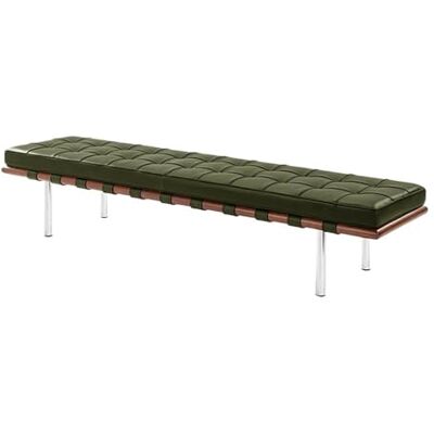 HLHLOP777 Storage Ottoman Banc en cuir vert for se changer, usage domestique simple, banc de bout lit/canapé bois for vestiaire Bedroom Bench(Grand) HLHLOP777 Storage Ottoman Banc en cuir vert for se changer, usage domestique simple, banc de bout lit/canapé bois for vestiaire Bedroom Bench(Grand)