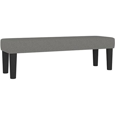 vidaXL Banc Ottoman Banquette Rembourré Banc de Lit Banc d'Entrée Chambre à Coucher Salon Couloir Intérieur Gris Foncé 100x30x30 cm Tissu vidaXL Banc Ottoman Banquette Rembourré Banc de Lit Banc d'Entrée Chambre à Coucher Salon Couloir Intérieur Gris Foncé 100x30x30 cm Tissu