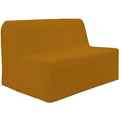 Soleil d'ocre , Panama Housse de BZ en Coton Jaune 120 à 200 cmx140 Soleil d'ocre , Panama Housse de BZ en Coton Jaune 120 à 200 cmx140