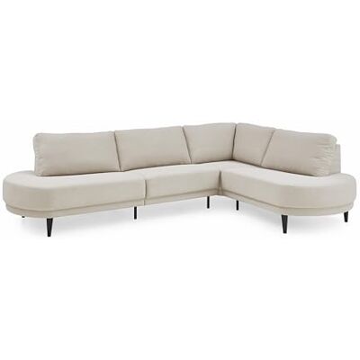 Atlantic Canapé d'angle Ronny, 279 cm x 113 cm x 82 cm, angle au choix montable/li/li, blanc crème, l x p x h : 279 x 199 x 82 cm Atlantic Canapé d'angle Ronny, 279 cm x 113 cm x 82 cm, angle au choix montable/li/li, blanc crème, l x p x h : 279 x 199 x 82 cm