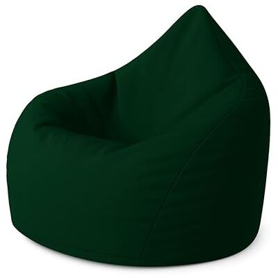 Patchhome PATCH HOME Pouf poire en forme de goutte Vert foncé Taille XXXL 480 l Patchhome PATCH HOME Pouf poire en forme de goutte Vert foncé Taille XXXL 480 l
