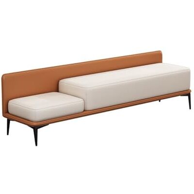 SONGYL-20249 Pour s’asseoir au lit Banc de bout lit pied d’entrée rangement Ottoman en cuir(Orange,175 * 40 * 52cm) SONGYL-20249 Pour s’asseoir au lit Banc de bout lit pied d’entrée rangement Ottoman en cuir(Orange,175 * 40 * 52cm)