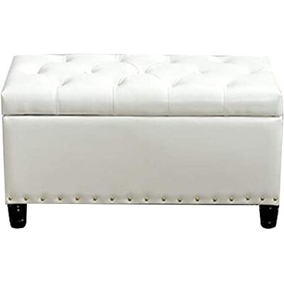 WENWENLEE Repose-pieds ottomans repose-pieds poufs et repose-pieds ottoman coffre de rangement banc canapé siège rangement PU rétro rivet design stable résistant à l'usure, 6 couleurs (couleur : WENWENLEE Repose-pieds ottomans repose-pieds poufs et repose-pieds ottoman coffre de rangement banc canapé siège rangement PU rétro rivet design stable résistant à l'usure, 6 couleurs (couleur :