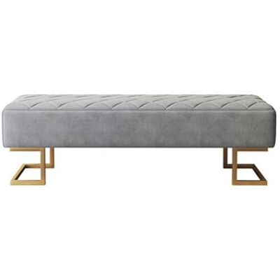 HADECOLL Banc de rangement ottoman pour salle de séjour, entrée, organisateur de chaussures avec coussin siège, bout de lit, repose-pieds meubles, couleur unique, 150 x 45 x 45 cm HADECOLL Banc de rangement ottoman pour salle de séjour, entrée, organisateur de chaussures avec coussin siège, bout de lit, repose-pieds meubles, couleur unique, 150 x 45 x 45 cm