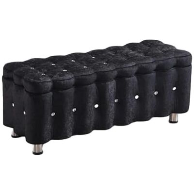 SYJKOO Tabouret de rangement rectangulaire ottoman repose-pieds avec couvercle à charnière, simplicité nordique pour salon, canapé, banc, chambre à coucher, tabouret d'extrémité de lit, tabouret à langer de SYJKOO Tabouret de rangement rectangulaire ottoman repose-pieds avec couvercle à charnière, simplicité nordique pour salon, canapé, banc, chambre à coucher, tabouret d'extrémité de lit, tabouret à langer de