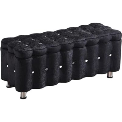 QYMYOZ Coffre de rangement ottoman, banc de siège, repose-pieds de rangement, banc rembourré en polaire glacée, tabouret d'extrémité de lit, banc, canapé, salon, chambre à coucher, couloir, entrée QYMYOZ Coffre de rangement ottoman, banc de siège, repose-pieds de rangement, banc rembourré en polaire glacée, tabouret d'extrémité de lit, banc, canapé, salon, chambre à coucher, couloir, entrée