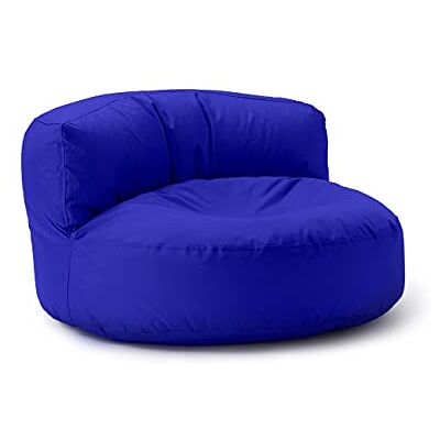 Lumaland Pouf Lounge Pouf canapé 90 x 50 cm Avec dossier Pour l'intérieur et l'extérieur Imperméable et robuste Avec rembourrage en polystyrène expansé adaptable Housse lavable, bleu roi Lumaland Pouf Lounge Pouf canapé 90 x 50 cm Avec dossier Pour l'intérieur et l'extérieur Imperméable et robuste Avec rembourrage en polystyrène expansé adaptable Housse lavable, bleu roi