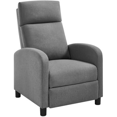 WOLTU Fauteuil inclinable, dossier repose-pieds relevable, lin, gris foncé Fauteuil de relaxation inclinable, fauteuil inclinable, assise rembourrée, canapé de lecture simple, salon et chambre WOLTU Fauteuil inclinable, dossier repose-pieds relevable, lin, gris foncé Fauteuil de relaxation inclinable, fauteuil inclinable, assise rembourrée, canapé de lecture simple, salon et chambre