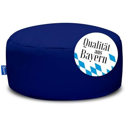 Bruni Pouf M bleu roi – Pouf rond pour l'intérieur et l'extérieur comme repose-pieds, coussin de yoga, coussin de méditation, fabriqué en Allemagne Bruni Pouf M bleu roi – Pouf rond pour l'intérieur et l'extérieur comme repose-pieds, coussin de yoga, coussin de méditation, fabriqué en Allemagne