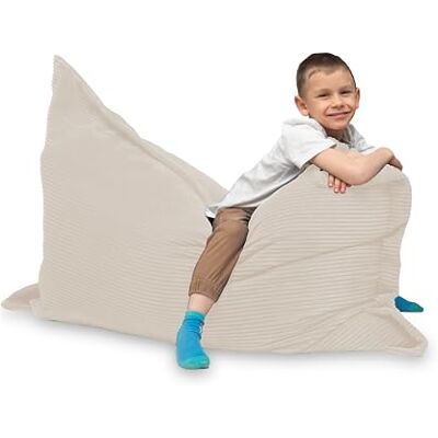 chilly pilley pouf coussin de sol en velours côtelé sac de haricots remplissage en polystyrène sac de haricots géant matériau du cordon coussin de siège coussin de jardin pour s'allonger chilly pilley pouf coussin de sol en velours côtelé sac de haricots remplissage en polystyrène sac de haricots géant matériau du cordon coussin de siège coussin de jardin pour s'allonger