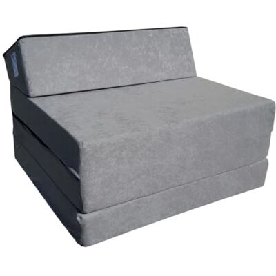 Natalia Spzoo Matelas chauffeuse lit fauteuil futon pliable pliant choix des couleurs longueur 200 cm (1008-gris) Natalia Spzoo Matelas chauffeuse lit fauteuil futon pliable pliant choix des couleurs longueur 200 cm (1008-gris)