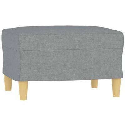 vidaXL Repose-pied Pouf de Chambre à Coucher Tabouret de Canapé Meuble de Salle de Séjour Maison Intérieur Gris Clair 60x50x41 cm Tissu vidaXL Repose-pied Pouf de Chambre à Coucher Tabouret de Canapé Meuble de Salle de Séjour Maison Intérieur Gris Clair 60x50x41 cm Tissu