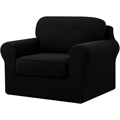 subrtex Lot de 3 Housses de canapé multifonctionnelles avec Housses de Coussin séparées et Housses de Dossier séparées Taille S, Noir subrtex Lot de 3 Housses de canapé multifonctionnelles avec Housses de Coussin séparées et Housses de Dossier séparées Taille S, Noir