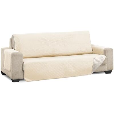 MARTINA HOME Diamond - Housse de canapé - Reversiblement matelassée, polyester, beige - 3 places MARTINA HOME Diamond - Housse de canapé - Reversiblement matelassée, polyester, beige - 3 places