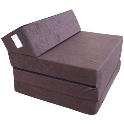 Natalia Spzoo Matelas chauffeuse lit fauteuil futon pliable pliant choix des couleurs longueur 200 cm (1021-marron) Natalia Spzoo Matelas chauffeuse lit fauteuil futon pliable pliant choix des couleurs longueur 200 cm (1021-marron)