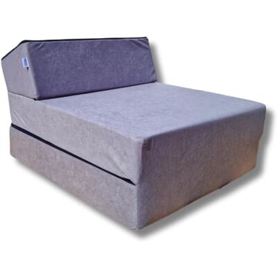 Natalia Spzoo Matelas de Jeunesse lit Fauteuil futon Pliable Pliant Choix des Couleurs Longueur 160 cm (Gris) Natalia Spzoo Matelas de Jeunesse lit Fauteuil futon Pliable Pliant Choix des Couleurs Longueur 160 cm (Gris)