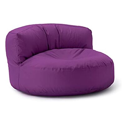 Lumaland Pouf salon Canapé pouf Rond Pour l'extérieur Rembourrage de 320 l 90 x 50 cm Violet Lumaland Pouf salon Canapé pouf Rond Pour l'extérieur Rembourrage de 320 l 90 x 50 cm Violet