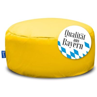 Bruni Pouf M jaune – Pouf rond pour l'intérieur et l'extérieur comme repose-pieds, coussin de yoga, coussin de méditation, fabriqué en Allemagne Bruni Pouf M jaune – Pouf rond pour l'intérieur et l'extérieur comme repose-pieds, coussin de yoga, coussin de méditation, fabriqué en Allemagne