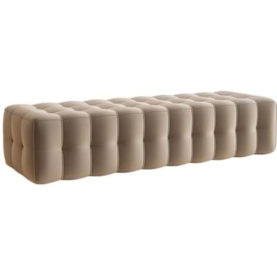 GEK208130 Moderne Banc ottoman touffeté, bancs de chambre rembourrés, repose-pieds, banc d'appoint for entrée, salle à manger, salon, chambre à coucher, bout de lit Décoratif(Brown,100 * 50 * 36cm) GEK208130 Moderne Banc ottoman touffeté, bancs de chambre rembourrés, repose-pieds, banc d'appoint for entrée, salle à manger, salon, chambre à coucher, bout de lit Décoratif(Brown,100 * 50 * 36cm)