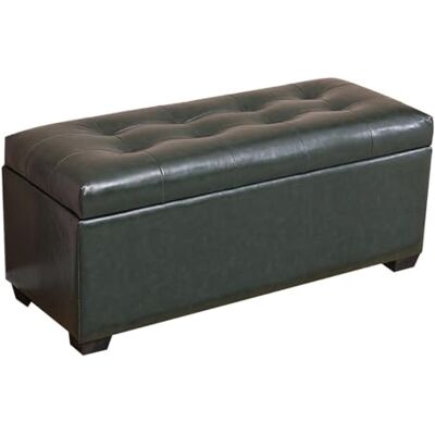 GIZNXBA Banc Ottoman Rectangulaire Pouf Ottoman Cuir Pour Chambre À Coucher Banc De Chevet Avec Rangement Pour Salon Repose-pieds Rembourré Avec Pieds Pour Entrée(Green B,60CM) GIZNXBA Banc Ottoman Rectangulaire Pouf Ottoman Cuir Pour Chambre À Coucher Banc De Chevet Avec Rangement Pour Salon Repose-pieds Rembourré Avec Pieds Pour Entrée(Green B,60CM)