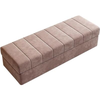 lyxamjrzyp Bancs Bout de Lit, Banc Coffre Rangement avec Dessus Rabattable, Siège Rembourré, pour Entrée, Chambre, Pouf Coffre(Brown,150x40cm) lyxamjrzyp Bancs Bout de Lit, Banc Coffre Rangement avec Dessus Rabattable, Siège Rembourré, pour Entrée, Chambre, Pouf Coffre(Brown,150x40cm)