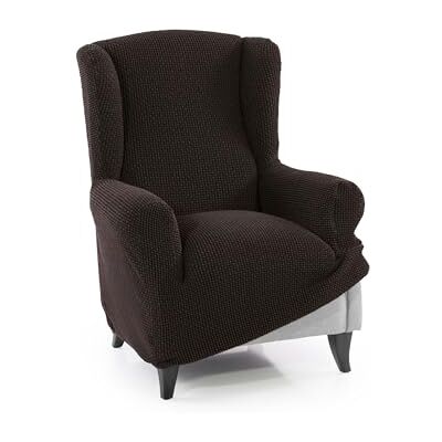 FAVERTI Housse super élastique pour fauteuil à oreilles 1 place 70 à 100 cm Modèle Novel Marron Protecteur de qualité en tissu jacquard toucher coton Protecteur de fauteuil à oreilles FAVERTI Housse super élastique pour fauteuil à oreilles 1 place 70 à 100 cm Modèle Novel Marron Protecteur de qualité en tissu jacquard toucher coton Protecteur de fauteuil à oreilles