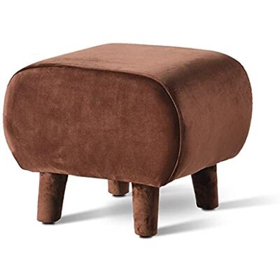 GZHENOZ Repose-pieds ottoman en bois, pouf nordique en velours, tabouret de coiffeuse, tabouret de coiffeuse, repose-pieds à chaussures pour salon, chambre à coucher, décoration d'intérieur (couleur GZHENOZ Repose-pieds ottoman en bois, pouf nordique en velours, tabouret de coiffeuse, tabouret de coiffeuse, repose-pieds à chaussures pour salon, chambre à coucher, décoration d'intérieur (couleur