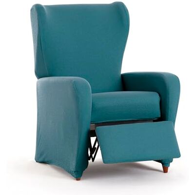 Eysa Housse de canapé bi-élastique pour fauteuil relax Vert émeraude Motif Harlem Eysa Housse de canapé bi-élastique pour fauteuil relax Vert émeraude Motif Harlem
