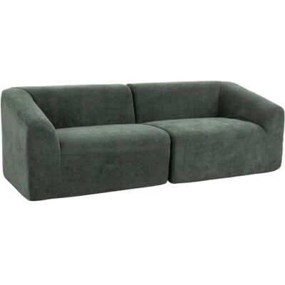 HOMCOM Canapé 3 Places en Chenille 225 cm Moderne Assise Large Vert foncé Canapé Salon Rembourré, Coussin à Ressorts, Entièrement Compressé, Pas de Montage Nécessaire HOMCOM Canapé 3 Places en Chenille 225 cm Moderne Assise Large Vert foncé Canapé Salon Rembourré, Coussin à Ressorts, Entièrement Compressé, Pas de Montage Nécessaire