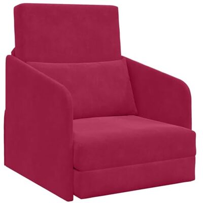 Vidaxl Canapé-Lit en Velours - Multifonctionnel, Réglable, Compact Vidaxl Canapé-Lit en Velours - Multifonctionnel, Réglable, Compact