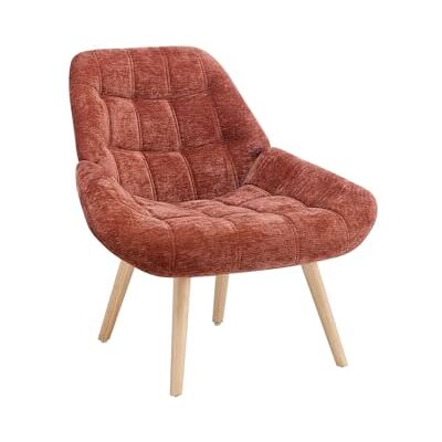 Unique Fauteuil droit 1 place Luosto tissu terracotta Unique Fauteuil droit 1 place Luosto tissu terracotta