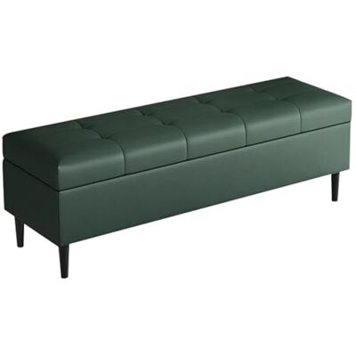 LWJSOCP Élégant banc ottoman rembourré avec rangement Siège d'entrée polyvalent et tabouret de rangement pour chaussures Repose-pieds confortable et banc de lit pour salon et chambre à coucher LWJSOCP Élégant banc ottoman rembourré avec rangement Siège d'entrée polyvalent et tabouret de rangement pour chaussures Repose-pieds confortable et banc de lit pour salon et chambre à coucher