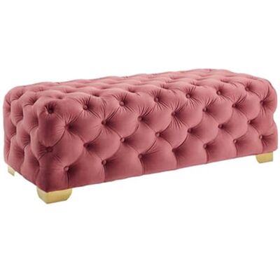 YHxFlux Banc d'entrée Banc d'entrée en tissu rustique rembourré, siège de chambre à coucher, repose-pieds capitonné avec boutons, tabouret Pour couloir(Pink,80 * 45 * 40cm) YHxFlux Banc d'entrée Banc d'entrée en tissu rustique rembourré, siège de chambre à coucher, repose-pieds capitonné avec boutons, tabouret Pour couloir(Pink,80 * 45 * 40cm)