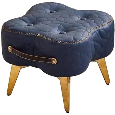 GIZNXBA Ottoman Pouf Petit Banc Ottoman Repose-pieds Rembourré Pour Canapé Chaises En Cuir Pour Salon Marchepied Pour Chambre À Coucher, Bureau, Entrée(Blue,A) GIZNXBA Ottoman Pouf Petit Banc Ottoman Repose-pieds Rembourré Pour Canapé Chaises En Cuir Pour Salon Marchepied Pour Chambre À Coucher, Bureau, Entrée(Blue,A)