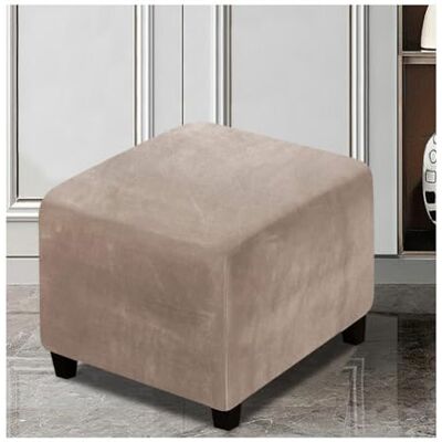 XGANGM Housse de pouf carrée en velours extensible pour repose-pieds 40 x 40/45 x 45/50 x 50/60 x 60/70 x 70/80 x 80/90 x 90/100 x 100 cm, housse de pouf pour tabouret de rangement carré, taupe, 38 x XGANGM Housse de pouf carrée en velours extensible pour repose-pieds 40 x 40/45 x 45/50 x 50/60 x 60/70 x 70/80 x 80/90 x 90/100 x 100 cm, housse de pouf pour tabouret de rangement carré, taupe, 38 x