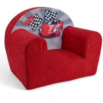 FORTISLINE Fauteuil pour enfant Mini 40 x 39 x 33 cm Fauteuil pour chambre d'enfant en microfibre avec rembourrage en mousse, housse amovible et lavable, certifié Oeko-Tex, fabriqué à la main dans FORTISLINE Fauteuil pour enfant Mini 40 x 39 x 33 cm Fauteuil pour chambre d'enfant en microfibre avec rembourrage en mousse, housse amovible et lavable, certifié Oeko-Tex, fabriqué à la main dans