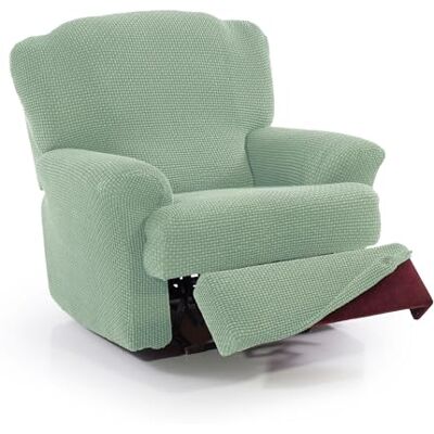 FAVERTI ® Housse super élastique pour fauteuil relax de 70 à 90 cm modèle Novel Turquoise Housse de fauteuil inclinable pieds séparés Protecteur de qualité en tissu jacquard toucher coton FAVERTI ® Housse super élastique pour fauteuil relax de 70 à 90 cm modèle Novel Turquoise Housse de fauteuil inclinable pieds séparés Protecteur de qualité en tissu jacquard toucher coton