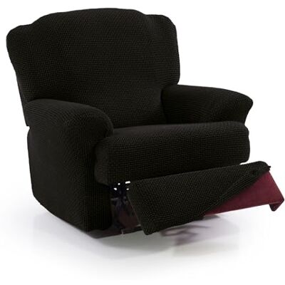 FAVERTI ® Housse super élastique pour fauteuil relax de 70 à 90 cm Modèle Novel Housse de fauteuil inclinable pieds séparés Protecteur de qualité en tissu jacquard toucher coton FAVERTI ® Housse super élastique pour fauteuil relax de 70 à 90 cm Modèle Novel Housse de fauteuil inclinable pieds séparés Protecteur de qualité en tissu jacquard toucher coton