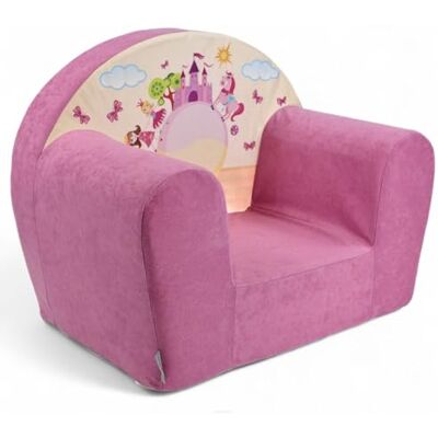 FORTISLINE Fauteuil pour enfant Mini 40 x 39 x 33 cm Fauteuil pour chambre d'enfant en microfibre avec rembourrage en mousse, housse amovible et lavable, certifié Oeko-Tex, fabriqué à la main dans FORTISLINE Fauteuil pour enfant Mini 40 x 39 x 33 cm Fauteuil pour chambre d'enfant en microfibre avec rembourrage en mousse, housse amovible et lavable, certifié Oeko-Tex, fabriqué à la main dans