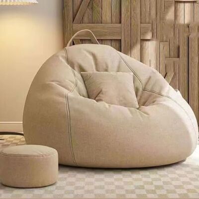 GWFBLID Grand pouf poire en mousse à mémoire de forme pour adolescents avec rembourrage, repose-pieds, canapé paresseux avec housse en microfibre douce pour dortoir, appartement, salon GWFBLID Grand pouf poire en mousse à mémoire de forme pour adolescents avec rembourrage, repose-pieds, canapé paresseux avec housse en microfibre douce pour dortoir, appartement, salon
