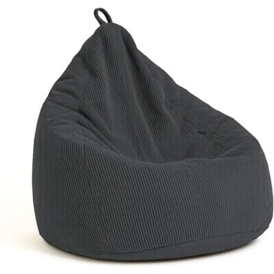 chilly pilley ® pouf en velours côtelé avec rembourrage EPS coussin d'assise, coussin de jeu, plusieurs couleurs, 85x125 noir chilly pilley ® pouf en velours côtelé avec rembourrage EPS coussin d'assise, coussin de jeu, plusieurs couleurs, 85x125 noir