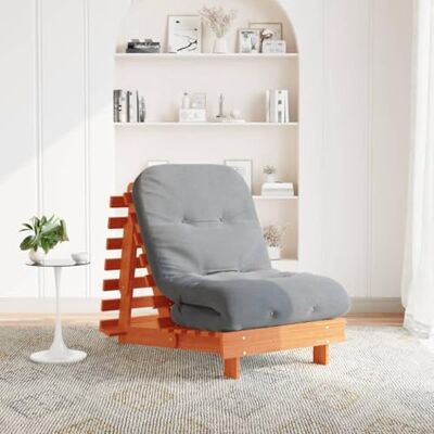 GCHDHAPB Home-Futon Canapé-lit futon avec matelas ciré Marron 70 x 206 x 11 cm GCHDHAPB Home-Futon Canapé-lit futon avec matelas ciré Marron 70 x 206 x 11 cm