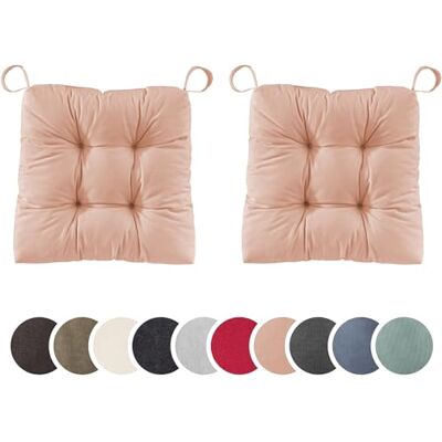 sleepling 197407 Lot de 2 Coussins de Chaise Coussin de siège pour intérieur et extérieur 100% Coton Made in EU Tailles: 40 (Devant) 35 (derrière) x 38 x 7 cm, Rose sleepling 197407 Lot de 2 Coussins de Chaise Coussin de siège pour intérieur et extérieur 100% Coton Made in EU Tailles: 40 (Devant) 35 (derrière) x 38 x 7 cm, Rose
