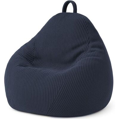 bananair Pouf poire pour adultes et enfants, tissu en velours côtelé doux et élégant, rembourrage en mousse confortable, housse amovible et lavable, pouf pratique, facile à transporter (120 x 100 cm bananair Pouf poire pour adultes et enfants, tissu en velours côtelé doux et élégant, rembourrage en mousse confortable, housse amovible et lavable, pouf pratique, facile à transporter (120 x 100 cm