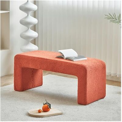 Zhaoj24-05 Banc Banc d'entrée rembourré, banc d'extrémité de lit for chambre à coucher, banc ottoman en boucle, banc à chaussures moderne for entrée, salon Tabouret de Chambre(Orange,100 * 40 * 45cm) Zhaoj24-05 Banc Banc d'entrée rembourré, banc d'extrémité de lit for chambre à coucher, banc ottoman en boucle, banc à chaussures moderne for entrée, salon Tabouret de Chambre(Orange,100 * 40 * 45cm)
