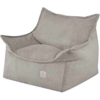 MISIOO Kinder Sessel Roya Cord Chaise haute pour chambre d'enfant, pouf doux pour enfants, chaise de sol Bean Bag Canapé, Premium Cord Oeko-TEX, 80 x 73 x 58 cm MISIOO Kinder Sessel Roya Cord Chaise haute pour chambre d'enfant, pouf doux pour enfants, chaise de sol Bean Bag Canapé, Premium Cord Oeko-TEX, 80 x 73 x 58 cm