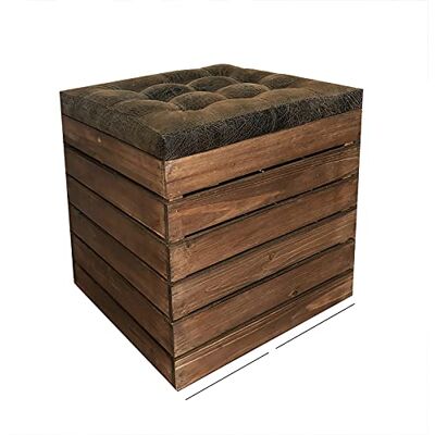 LDTTYRC Banc de Rangement Ottoman Rustique Fer Forgé, Boîte de Rangement en Similicuir Banc de Ferme, Balcon de Salon Rétro, Coffre à Jouets, Tabouret Multifonctionnel, Tabouret de Rangement a LDTTYRC Banc de Rangement Ottoman Rustique Fer Forgé, Boîte de Rangement en Similicuir Banc de Ferme, Balcon de Salon Rétro, Coffre à Jouets, Tabouret Multifonctionnel, Tabouret de Rangement a
